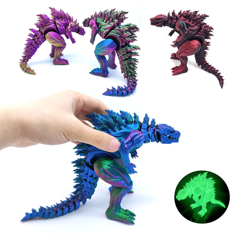 3D Printing Idea - Figura de Acción de Dinosaurio Musculoso