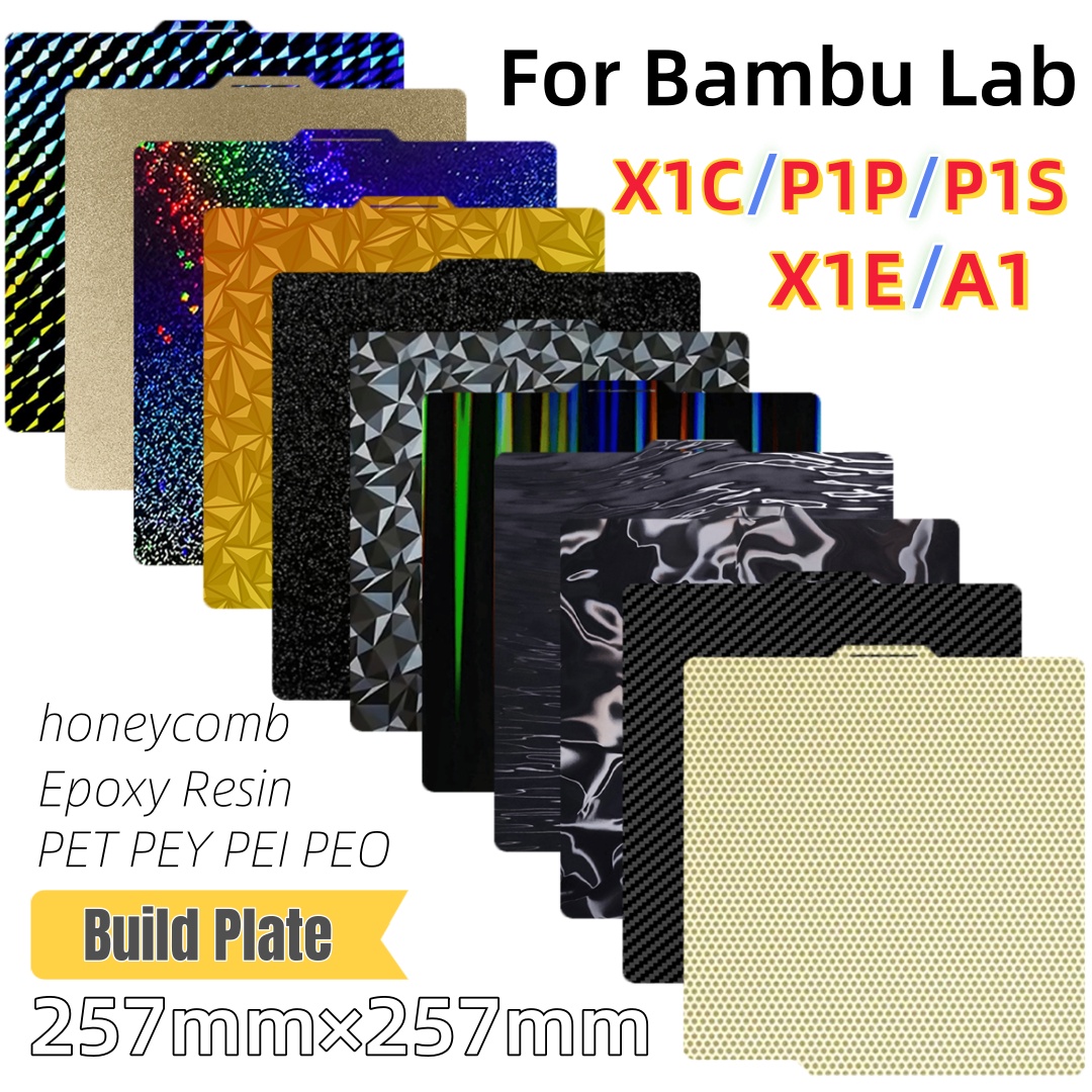 3D Printing Bambu - Placa de construcción 257x257 hoja de