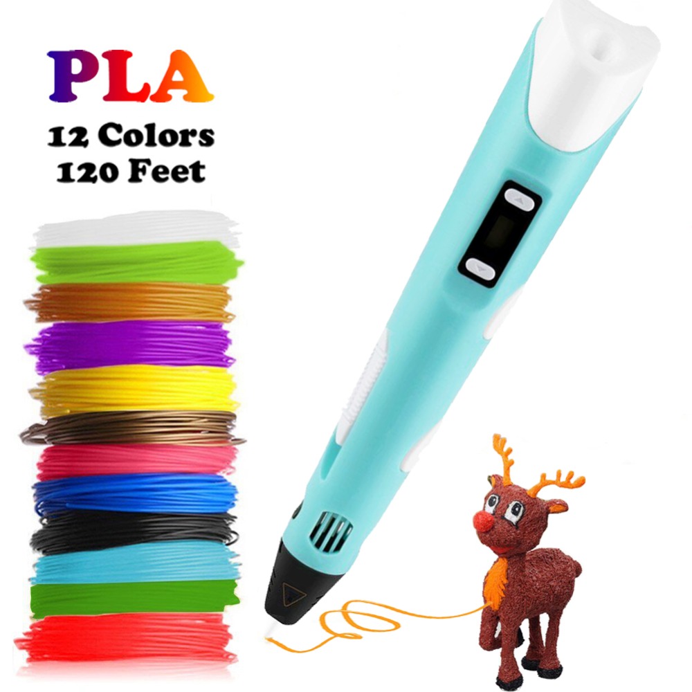 3D Printing Pen For Kids - Dikale-Bolígrafo 3D con pantalla LED para