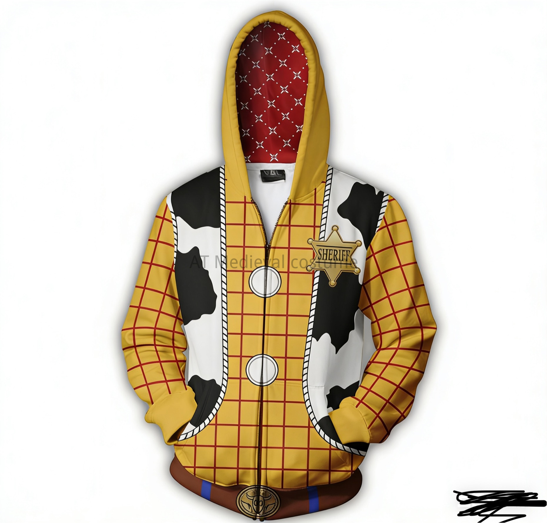 3D Printing Idea - Disfraz de Woody para Adultos, Sudadera