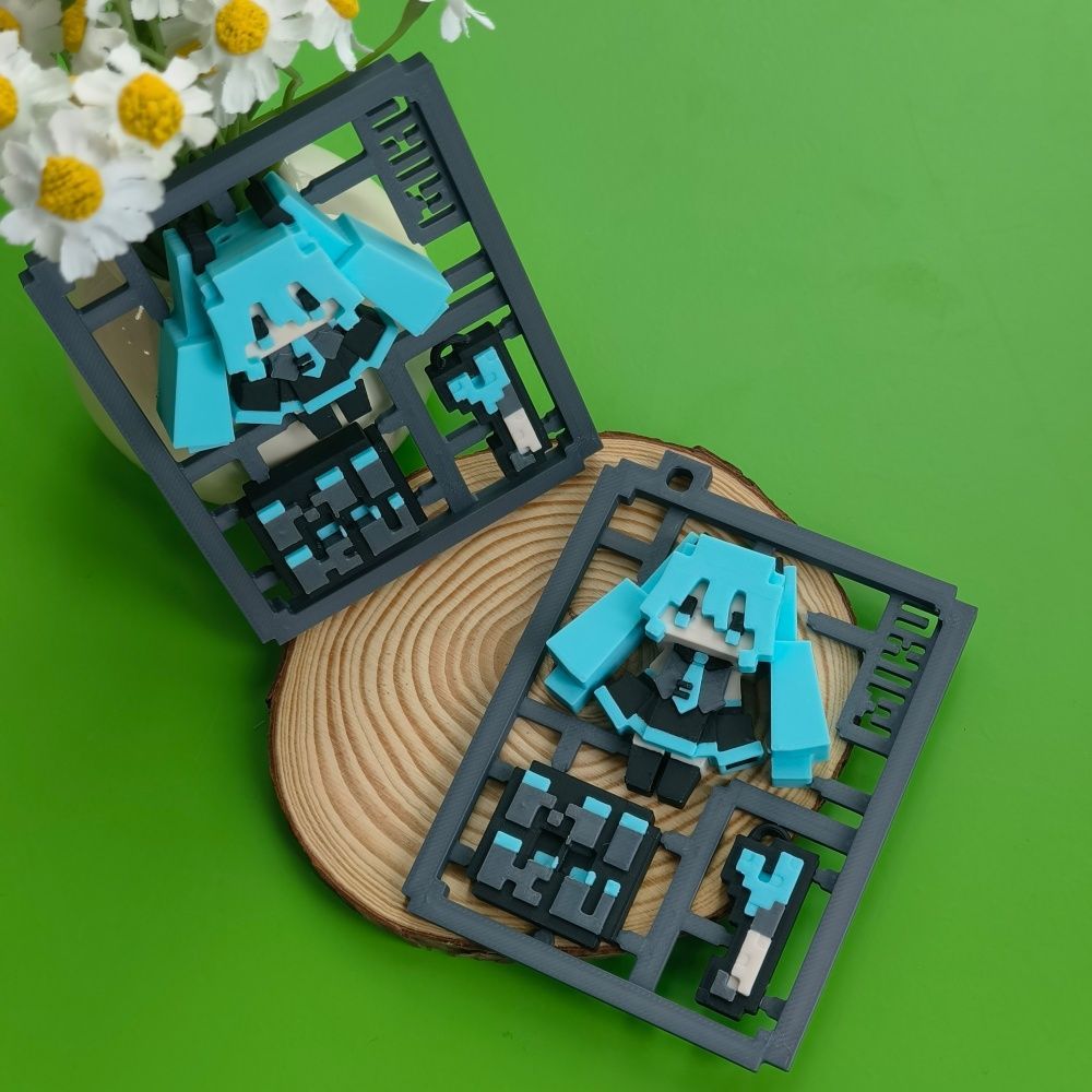 3D Printing Model - Modelo semiensamblado de Hatsune Miku en