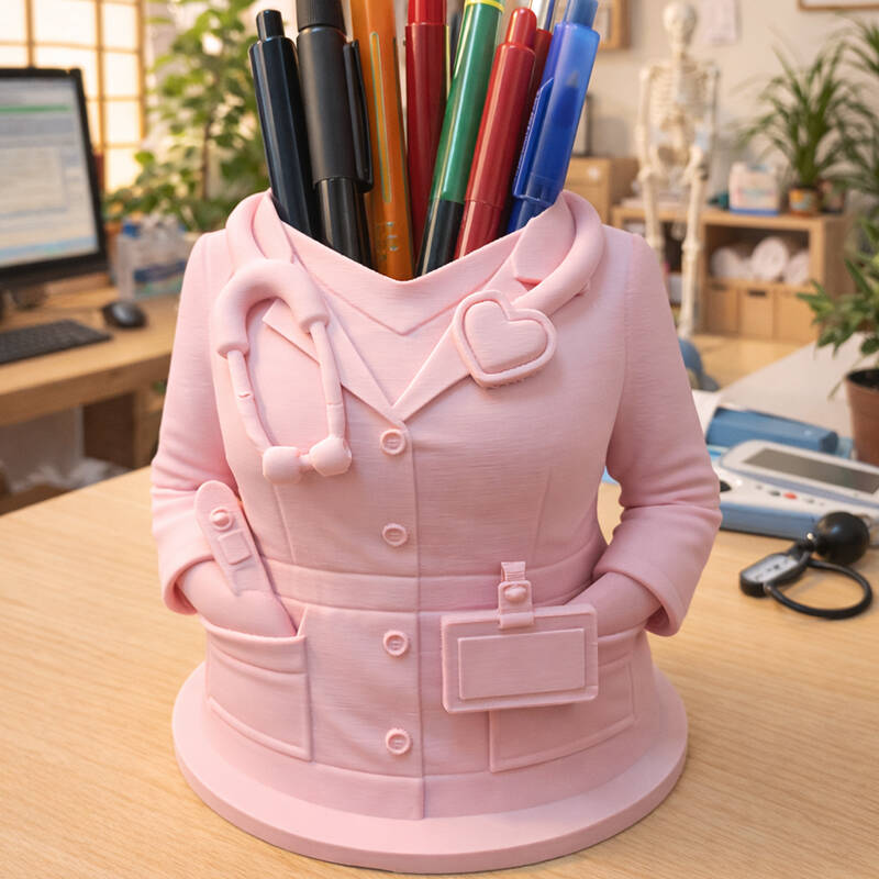 3D Printing For Medical - Figura de Doctor/Enfermera Impresa en 3D,