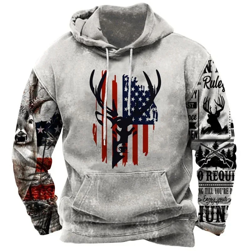 3D Printing Usa - Sudaderas con capucha Vintage con estampado