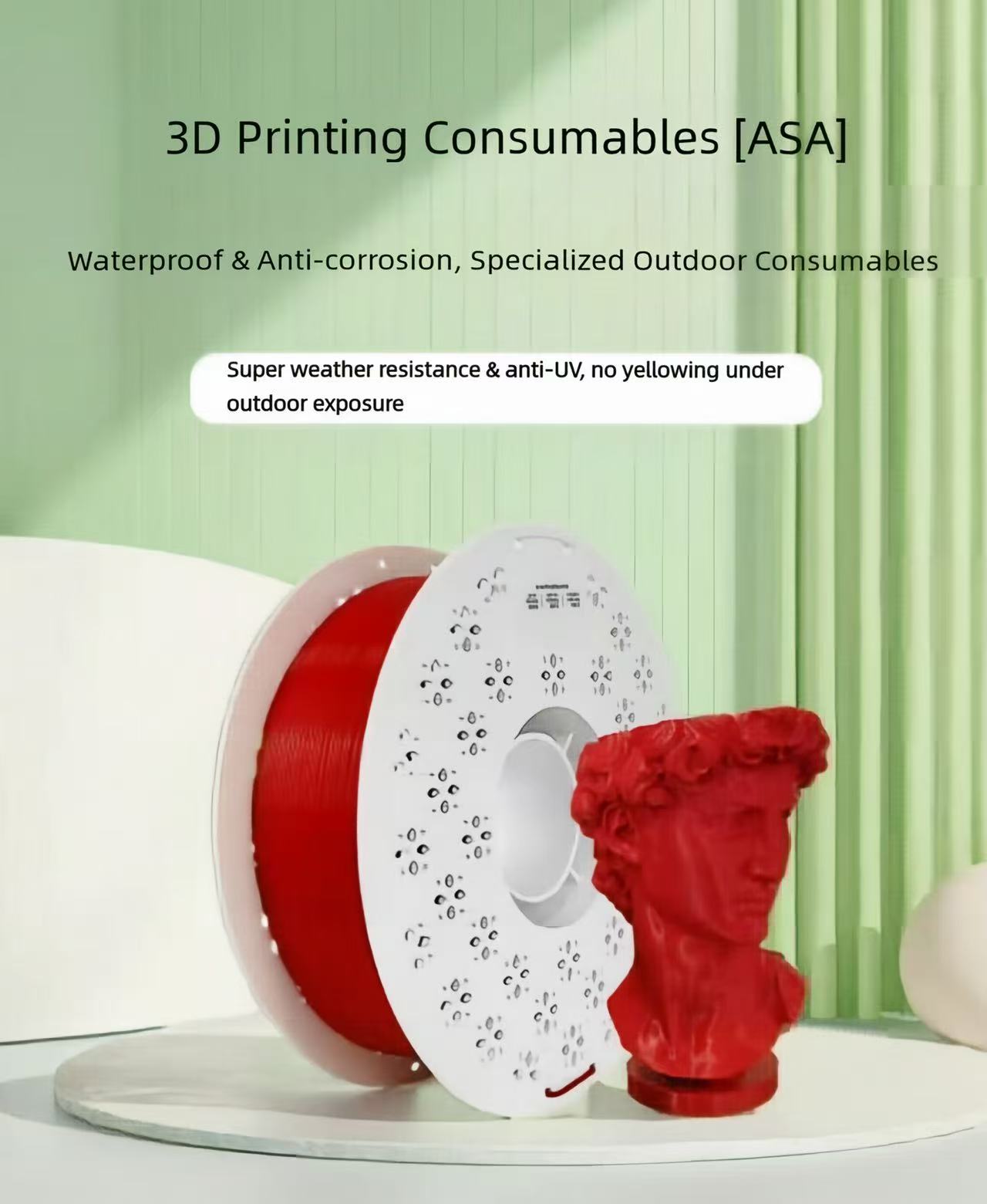 Filamento ASA de 1.75mm, 1KG,  - Asa Filament Outdoor reseña y precio