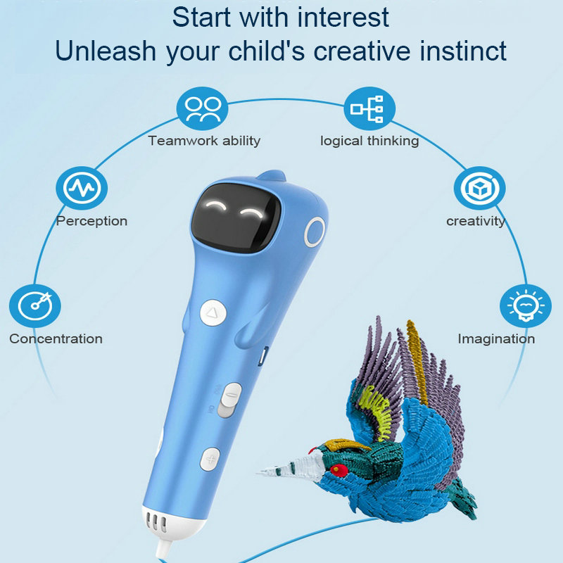 Bolígrafo de impresión 3D con  - 3D Printing Pen For Kids reseña y precio