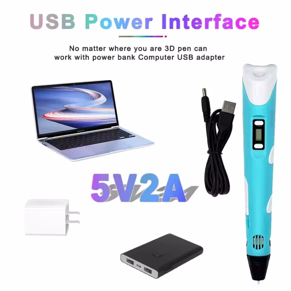 Bolígrafo 3D para niños, bolíg - 3D Printing Pen For Kids reseña y precio
