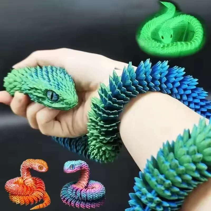 Serpiente impresa en 3D, jugue - 3D Printing Idea reseña y precio