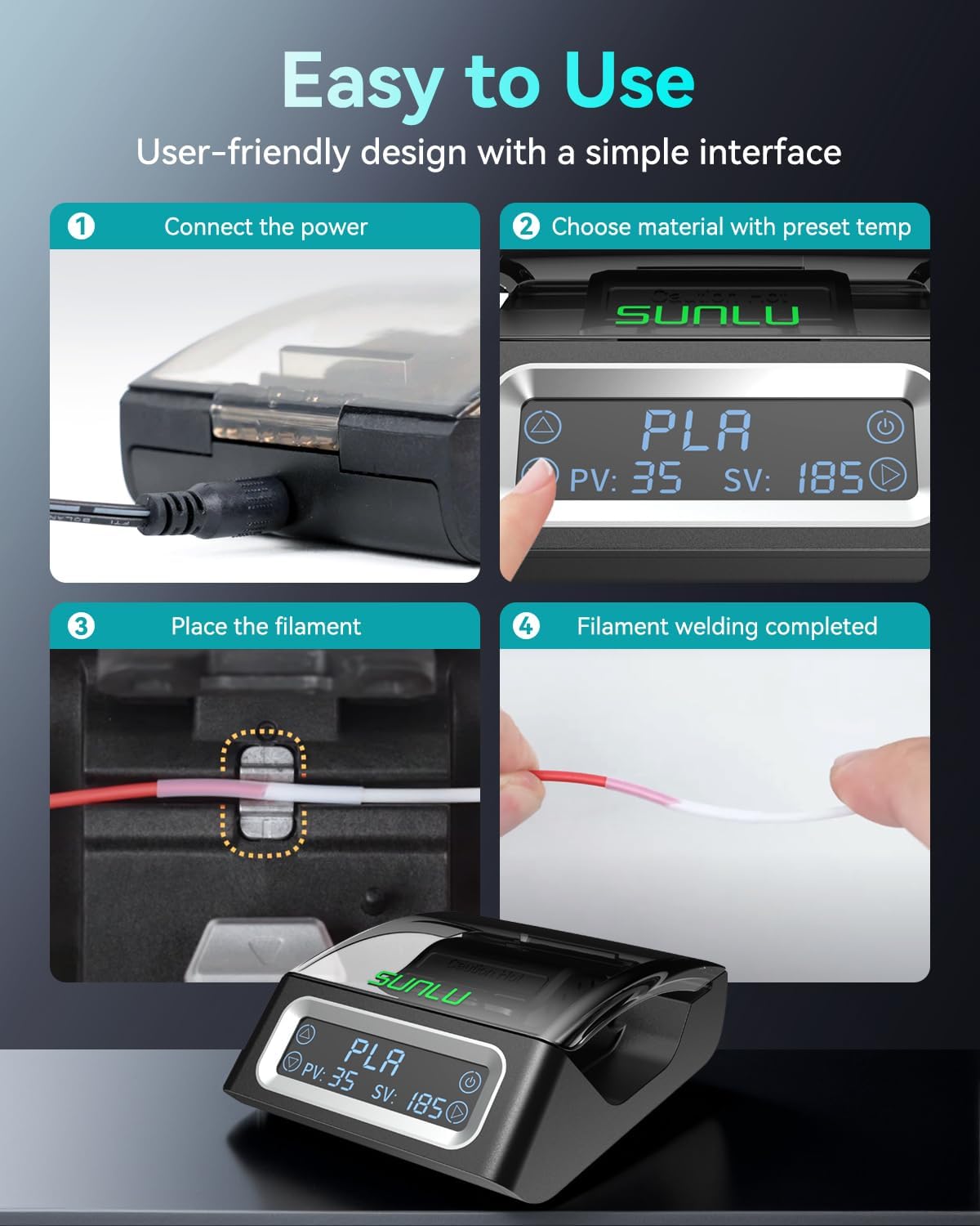 Conector de filamento SUNLU FC - 3D Printing Waste reseña y precio